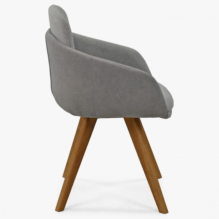 Étkezőszék szürke színű tölgyfa lábakkal  - 2