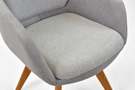 Étkezőszék szürke színű tölgyfa lábakkal  - 4