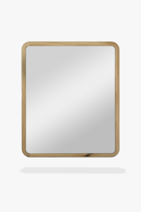 Fehér tölgyfa tükör skandináv dizájn, olaj-viasz felületű,