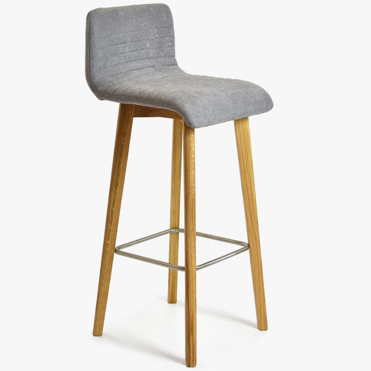 Bar szék tölgyfa, világosszürke Arosa  - 1