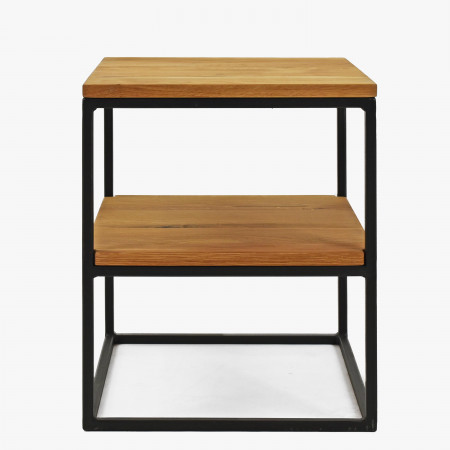 Tömör tölgyfa kisasztal typ 13  - 2