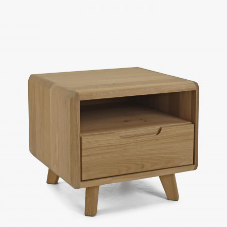 Éjjeliszekrény, tömörfa, fehér tölgy  - 0