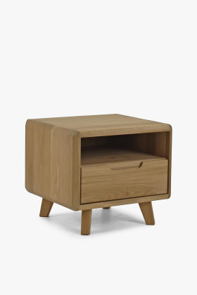 Éjjeliszekrény, tömörfa, fehér tölgy  - 0 2