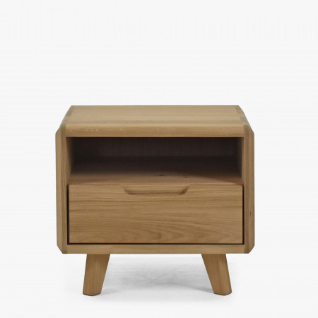 Éjjeliszekrény, tömörfa, fehér tölgy  - 3