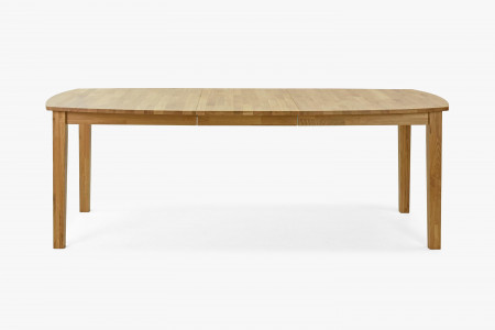 Fa tölgy kihúzható asztal 160 - 210 cm, matt lakk  - 11