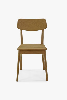 Tömör tölgyfából készült étkezőgarnitúra, 4 székből és egy asztalból  - 0 2