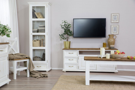 Provence stílusú egyajtós vitrin,  Vit 116  - 2