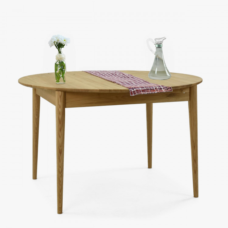 Fából készült kerek asztal, tölgyfából Ø 120 CM  - 0