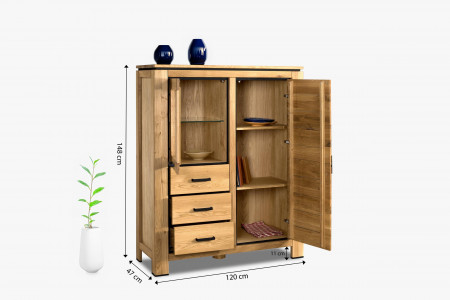 Fából készült tálaló tölgyfából  - 11