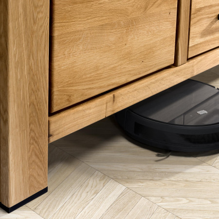 Fából készült, két üvegajtós vitrin  - 2