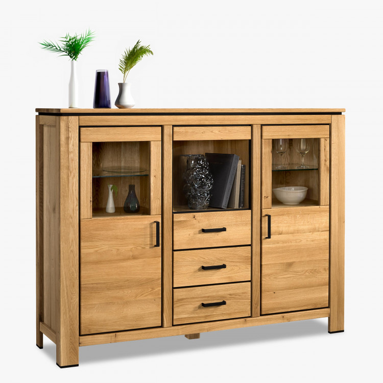 Fából készült tálaló tölgyfából  - 0