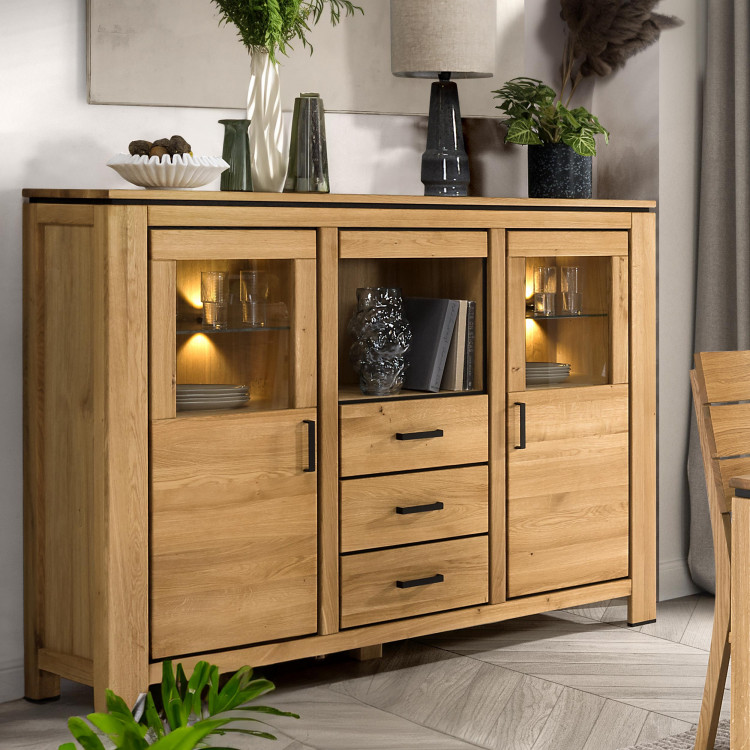 Fából készült tálaló tölgyfából  - 6