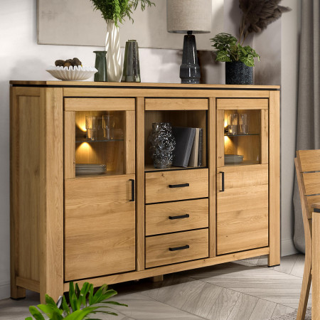 Fából készült tálaló tölgyfából  - 6