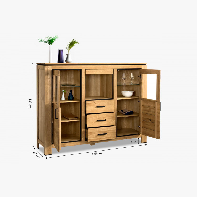 Fából készült tálaló tölgyfából  - 10