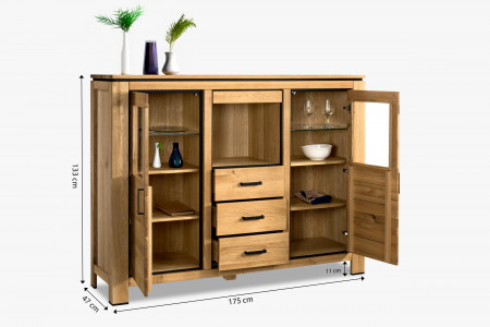 Tölgyfa fali polc  - 5