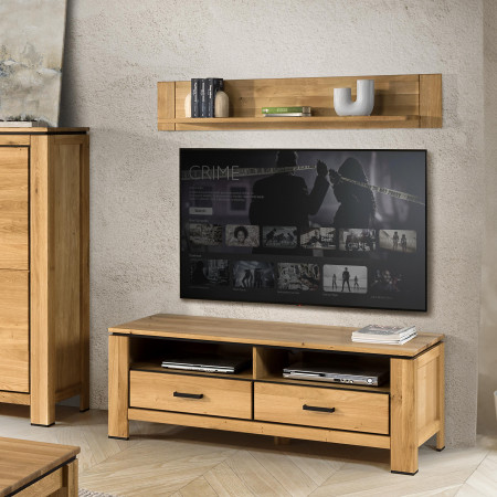 Tölgyfa fali polc  - 9