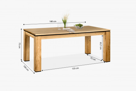 Tölgyfa asztal 180 x 100 cm  - 15