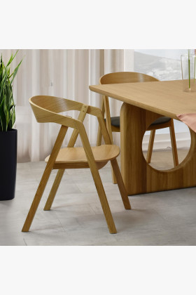 Stackelhető tölgyfa szék - teljesen fából készült  - 1 2