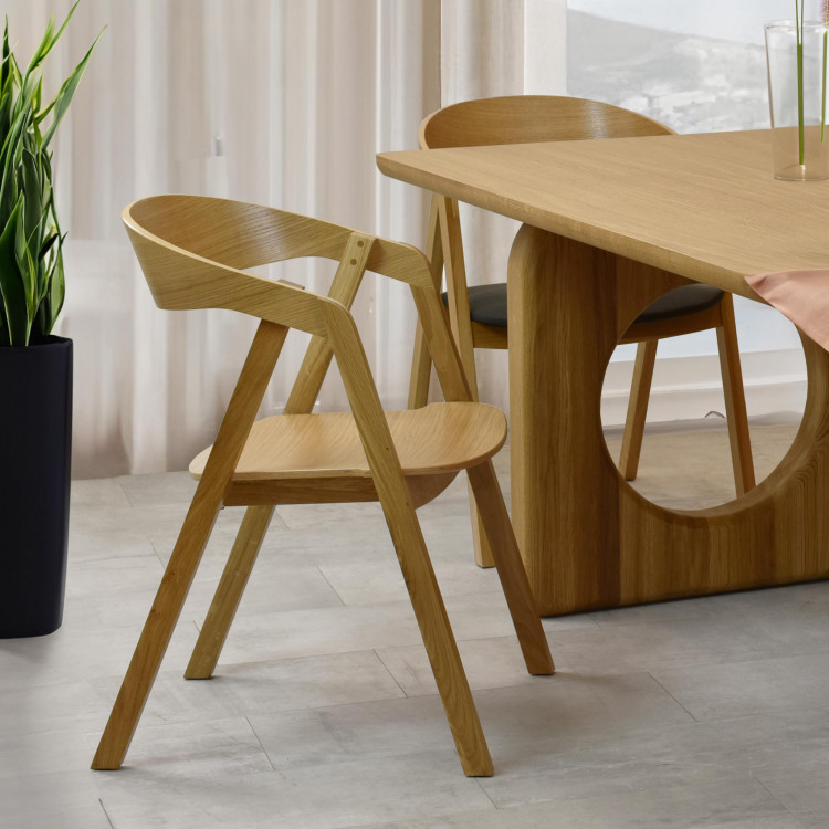 Stackelhető tölgyfa szék - teljesen fából készült  - 2