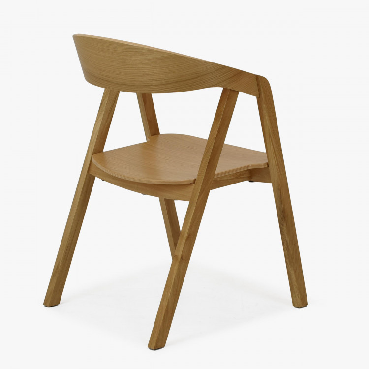 Stackelhető tölgyfa szék - teljesen fából készült  - 3