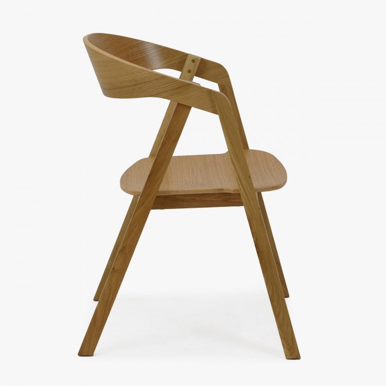 Stackelhető tölgyfa szék - teljesen fából készült  - 5