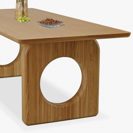 Design étkezőasztal tölgyfa 220 x 95 cm  - 1