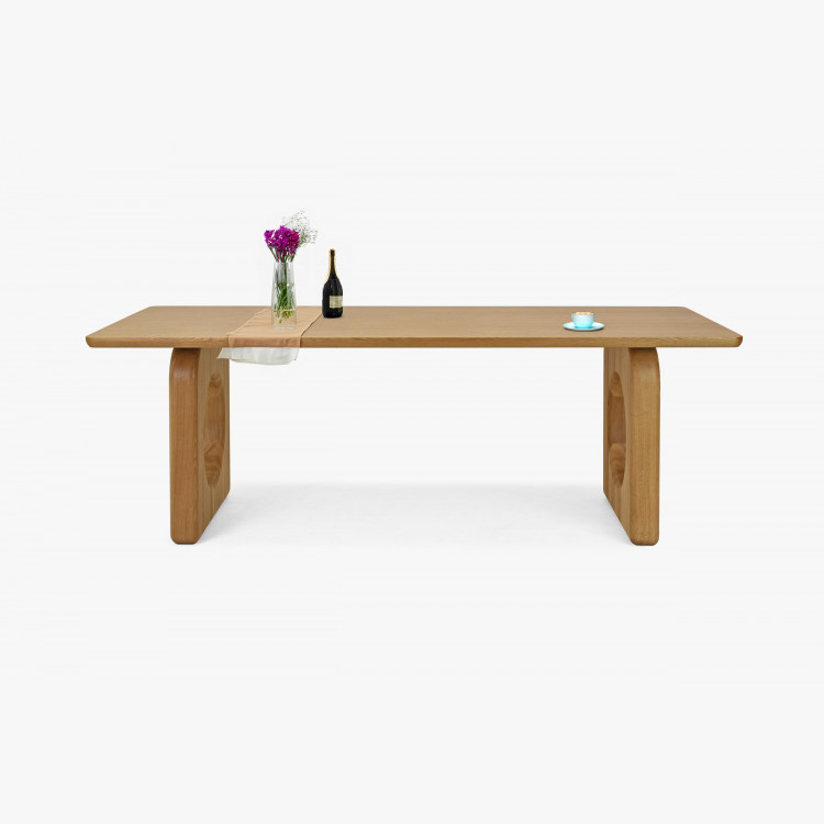 Design étkezőasztal tölgyfa 220 x 95 cm  - 3