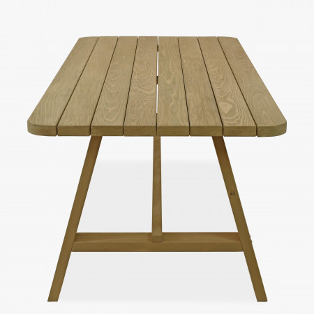 Lucfenyő kerti asztal 200 x 100 cm  - 5