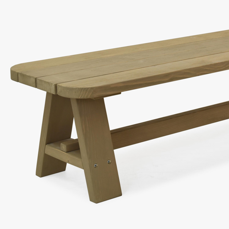 Kerti pad lucfenyőből 200 cm, Matus  - 4