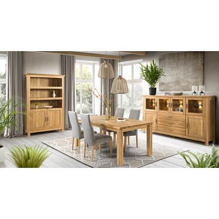 Tölgyfa polcos szekrény ajtóval, Alexandra 13  - 9