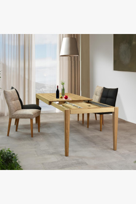 Komfortos étkezőszék Riga szürke kárpitozással  - 0 2