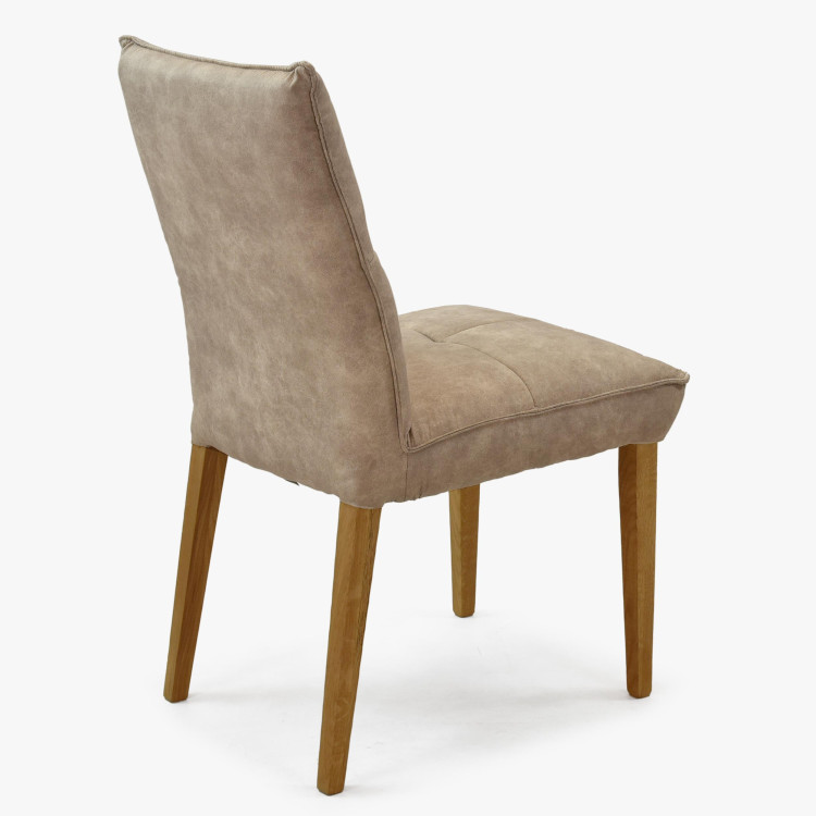 Komfortos étkezőszék Riga szürke kárpitozással  - 10