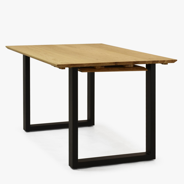 Tömör tölgyfa asztal, bővíthető 140 (+50 cm) x 90 cm  - 1