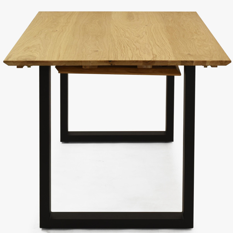 Tömör tölgyfa asztal, bővíthető 140 (+50 cm) x 90 cm  - 7