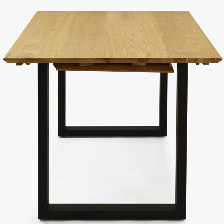 Tömör tölgyfa asztal, bővíthető 140 (+50 cm) x 90 cm  - 7