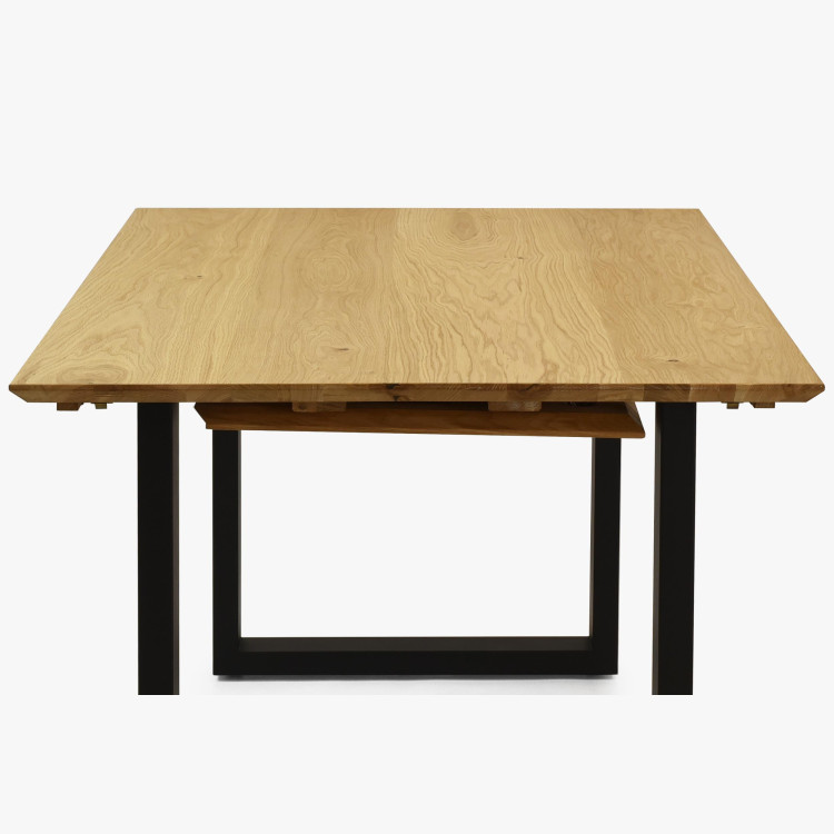 Tömör tölgyfa asztal, bővíthető 140 (+50 cm) x 90 cm  - 9