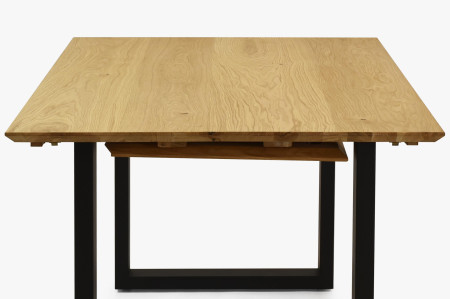 Tömör tölgyfa asztal, bővíthető 140 (+50 cm) x 90 cm  - 9