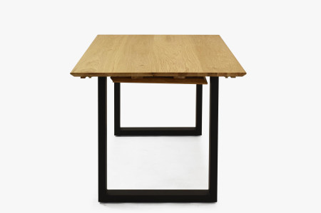 Tömör tölgyfa asztal, bővíthető 140 (+50 cm) x 90 cm  - 10