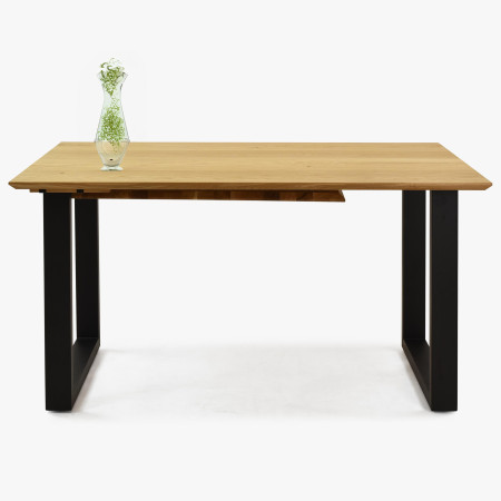 Tömör tölgyfa asztal, bővíthető 140 (+50 cm) x 90 cm  - 12