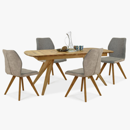 SZÉK ZÖLD SZÖVETTEL, FA LÁBAKKAL  - 9