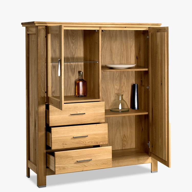 Üveges tölgyfa komód, Alexandra 45  - 2