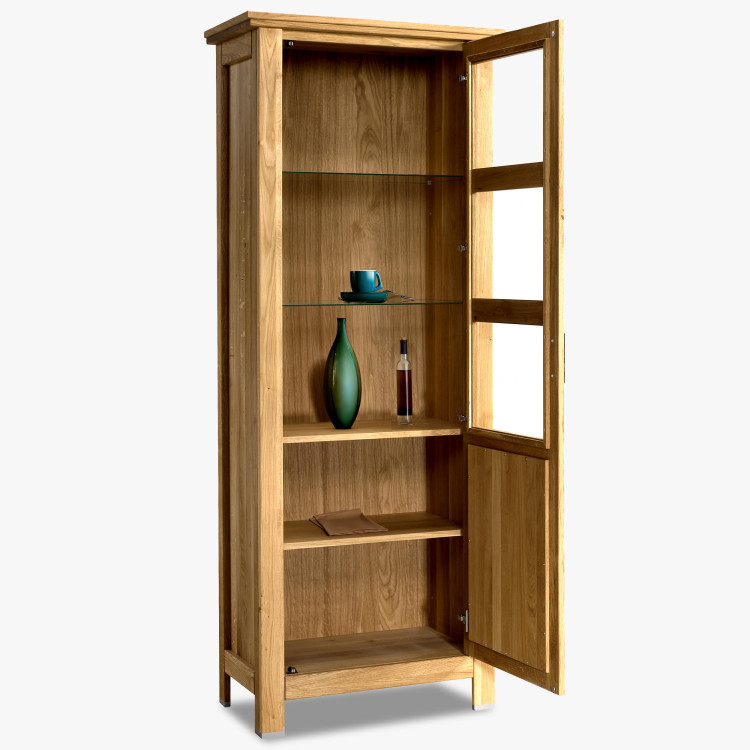 Egyajtós tölgyfa vitrin, Alexandra 11  - 2