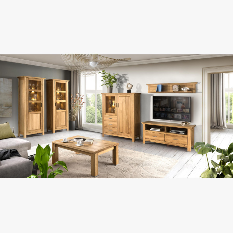 Egyajtós tölgyfa vitrin, Alexandra 10  - 4