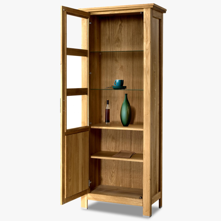 Egyajtós tölgyfa vitrin, Alexandra 10  - 2
