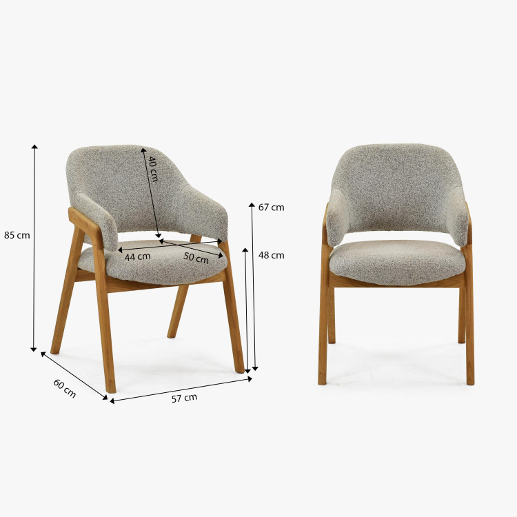 Dubfa szék szürke színben  - 7