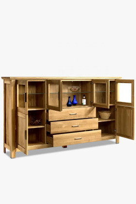 Nagy tölgyfa komód a nappaliba, Alexandra 48  - 1 2