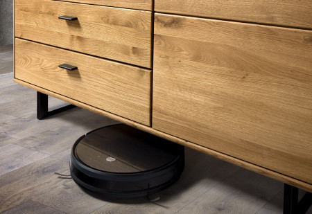 Fali panel tölgyfából polcokkal  - 8