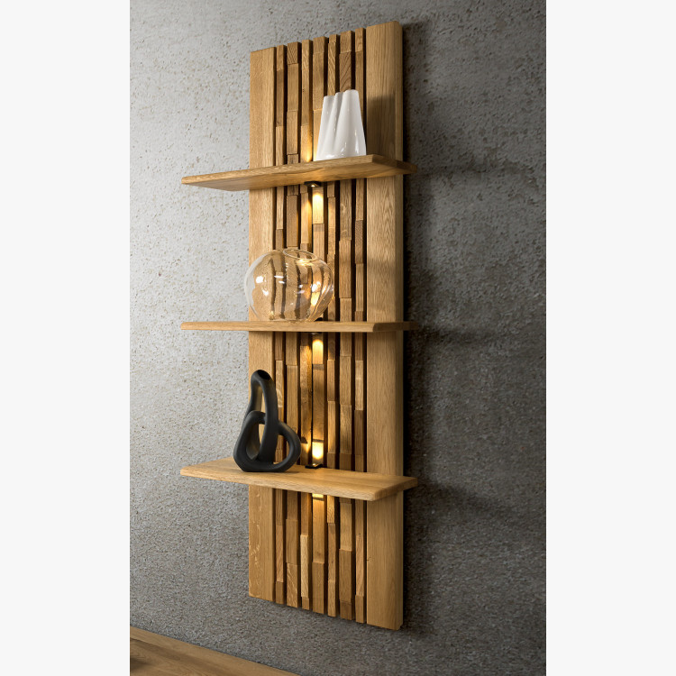 Tölgyfa tálalószekrény ajtókkal és fiókokkal  - 7