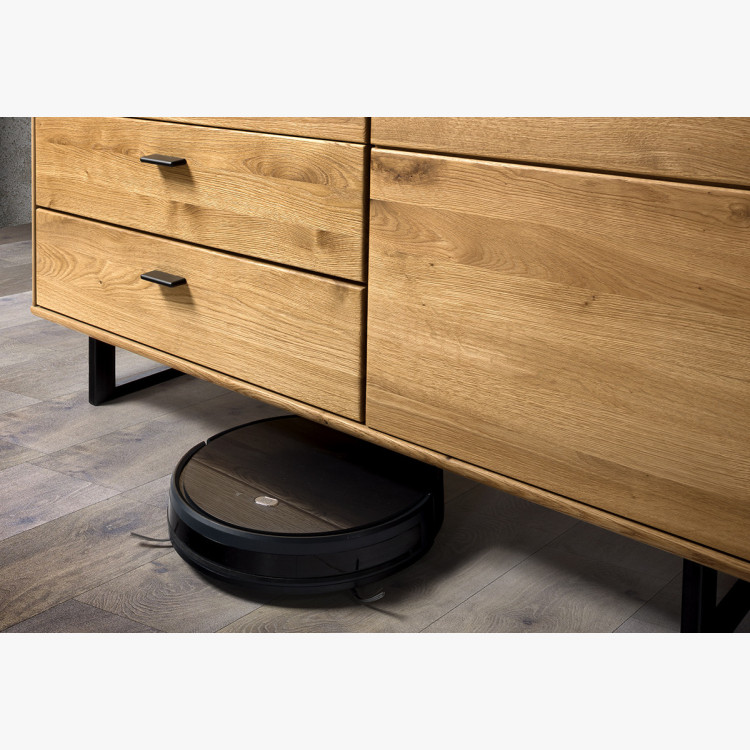 Tölgyfa tálalószekrény ajtókkal és fiókokkal  - 8