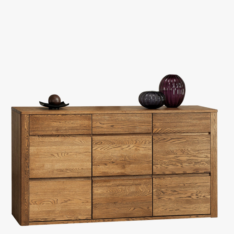 Hosszú tölgyfa komód, Nice 49 tölgy dió színű.  - 0